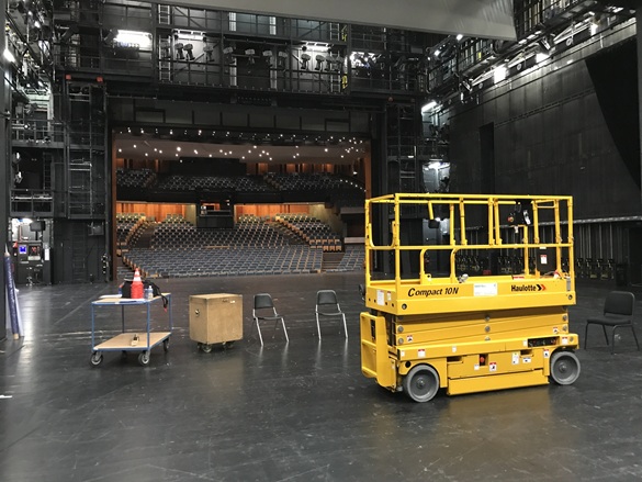 Hubarbeitsbühnenschein